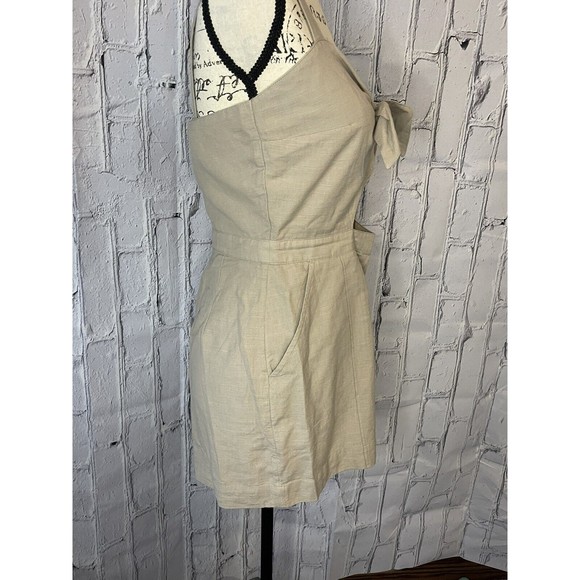 Abercrombie And Finch Keyhole Tan/khaki Jumpsuit  Romper Adjustable Straps Sz 8 - Picture 8 of 12